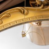  Dây chuyền mảnh nữ Mặt Đá trái tim Chất liệu Titan cao cấp Không đen gỉ VC531 