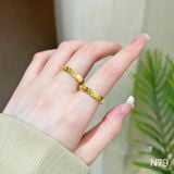  Nhẫn Titan SST Kiểu vây cá thời trang Không Đen Gỉ N79 