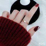  Nhẫn Titan SST kiểu phối tinh tế mặt khắc chữ Love Không Đen Gỉ N141 