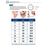  Nhẫn Titan SST kiểu phối tinh tế mặt khắc chữ Love Không Đen Gỉ N141 