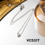  Dây chuyền mảnh nữ Mặt Đá trái tim Chất liệu Titan cao cấp Không đen gỉ VC531 