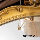  Dây chuyền mảnh nữ Mặt Đá trái tim Chất liệu Titan cao cấp Không đen gỉ VC531 