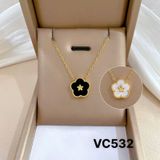  Dây chuyền nữ mặt hoa 2 màu Chất liệu Titan cao cấp Không đen gỉ VC532 