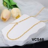  Dây chuyền Titan SST Bi hạt gạo khoá tròn thanh lịch Không Đen Gỉ VC546 