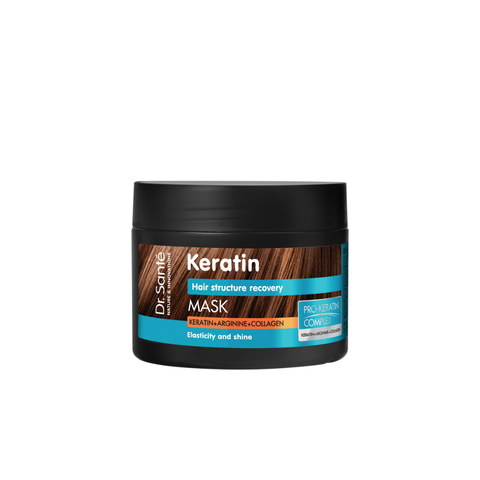 Kem ủ xả Dr. Sante Keratin phục hồi cấu trúc tóc 300ml