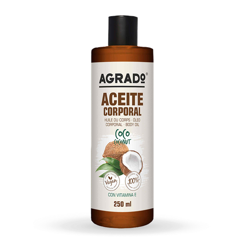 Dầu Dưỡng Da toàn thân Agrado hương Dừa 250ml