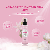 Xịt thơm toàn thân Agrado Love 240ml