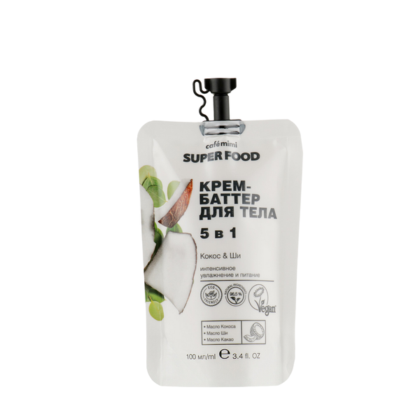 Kem dưỡng ẩm và nuôi dưỡng da toàn thân CAFEMIMI Coconut & Shea 100ml