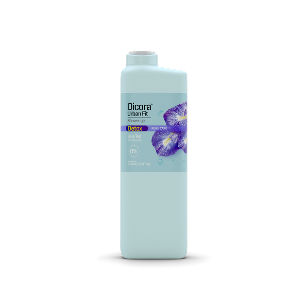 Sữa tắm dưỡng da Dicora Urban Fit Detox Pure Care Blue Tea Hoa Đậu Biếc 750ml