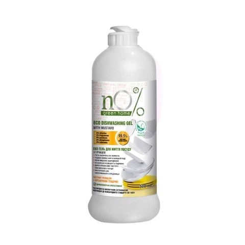 Gel rửa chén bát nO% Green Home Eco với mù tạt 500ml