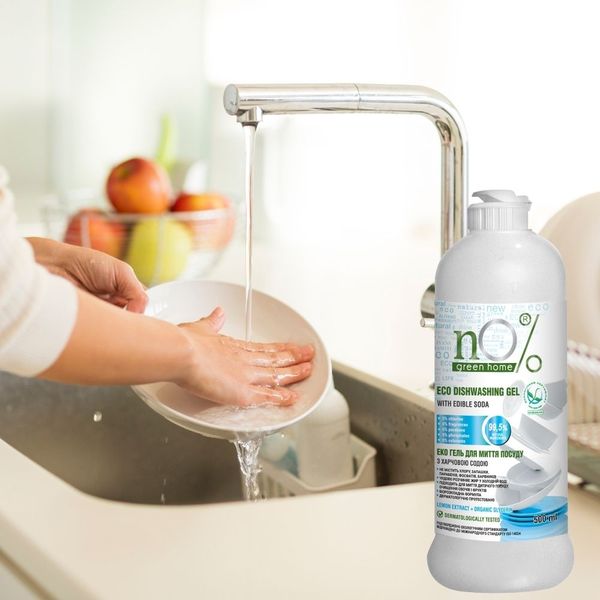 Gel rửa chén bát nO% Green Home Eco với Baking Soda 500ml
