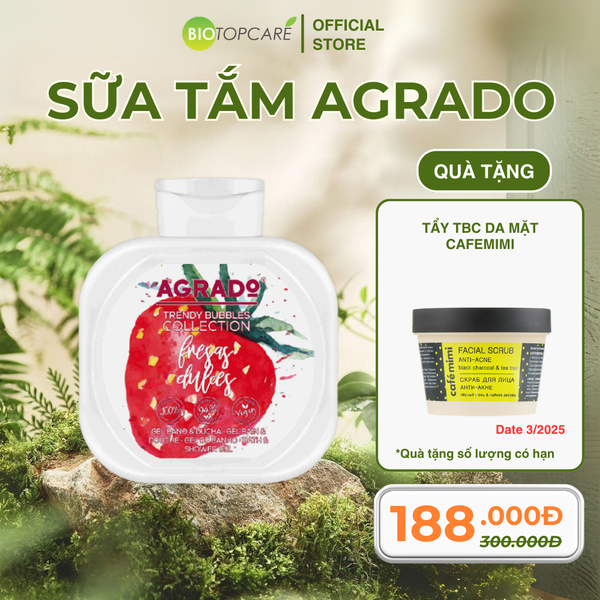 Sữa tắm Agrado hương dâu tây 750ml