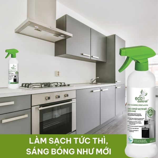 Nước làm sạch dầu mỡ Eco Control cho các thiết bị gia dụng và bề mặt bếp 500ml