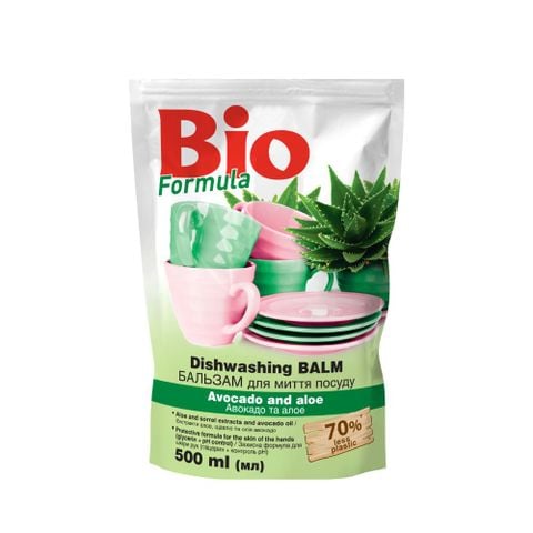 Nước Rửa Bát Bio Formula Bơ Và Lô Hội Dạng Túi 500ml