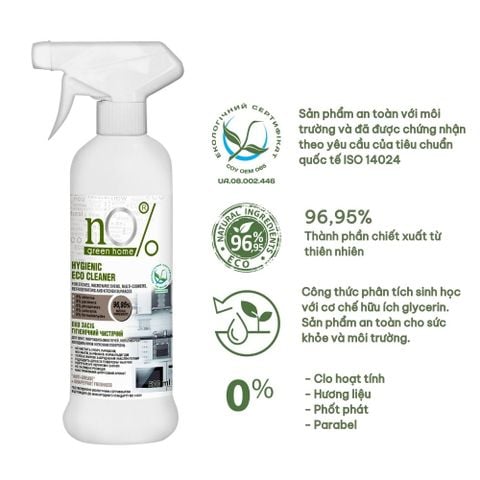Nước tẩy rửa vệ sinh nhà bếp nO% Green Home Eco 500ml