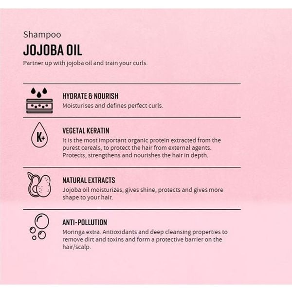 Combo Dầu gội - xả dành cho tóc xoăn Dicora Urban Fit chiết xuất tinh dầu Jojoba 400ml