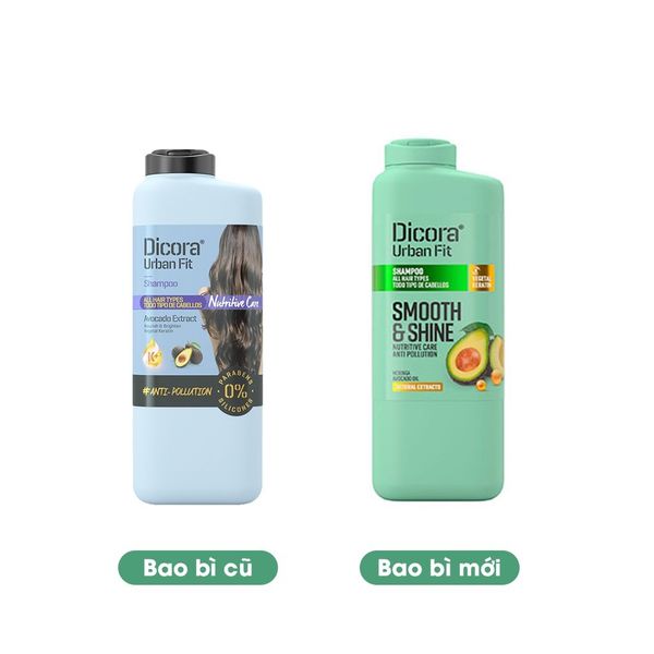 Combo Dầu gội - xả Dicora Urban Fit chiết xuất trái Bơ dành cho mọi loại tóc 400ml
