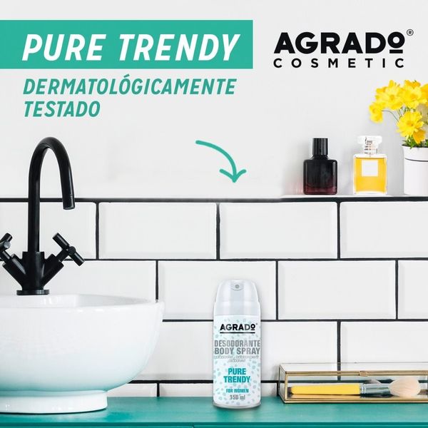 Xịt khử mùi body Agrado hương nước hoa Pure Trendy 150ml