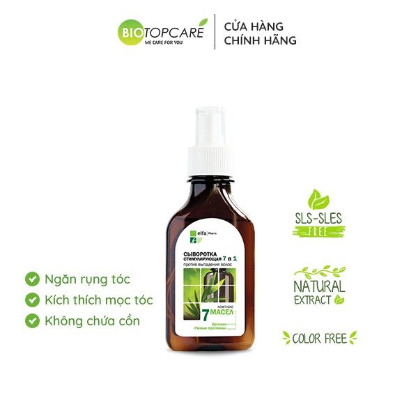 [HSD 07/2026] - Serum kích thích mọc tóc Elfa Pharm 7in1 chiết xuất 7 loại tinh dầu thảo dược 100ml