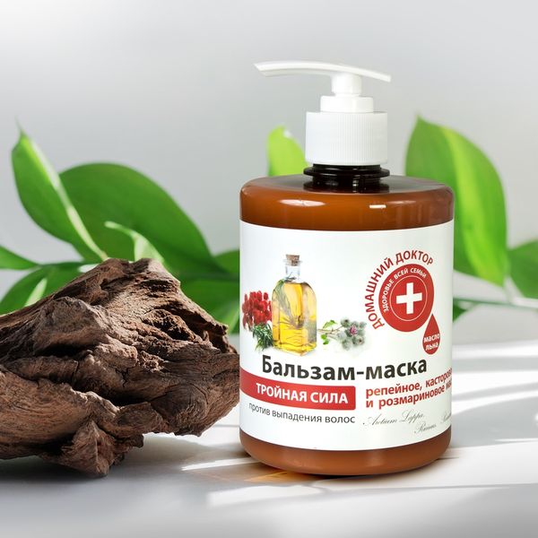 Dầu xả Domashnij Doctor ba tác động chống rụng tóc 500ml