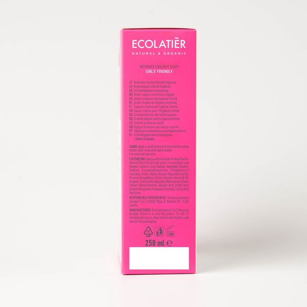 Dung dịch vệ sinh ECOLATIER Girls’ Friendly dành cho bé gái từ 3 tuổi trở lên 250ml