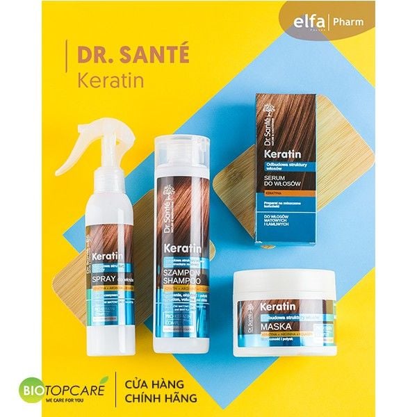 Dầu gội Keratin phục hồi cấu trúc tóc hư tổn 250ml