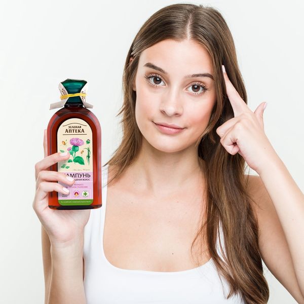 Dầu gội Green Pharmacy chống rụng tóc Cây ngưu bàng và protein lúa mì