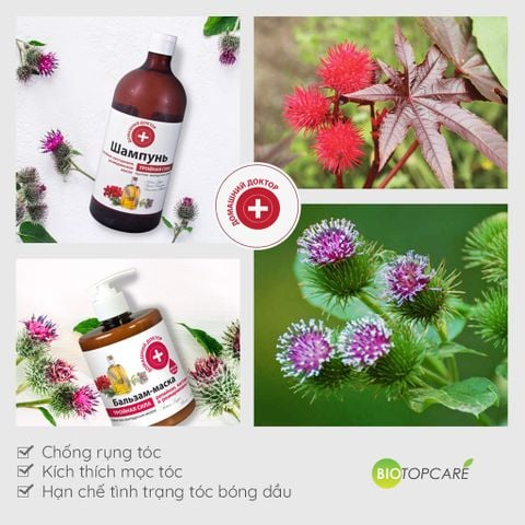 Dầu xả Domashnij Doctor ba tác động chống rụng tóc 500ml