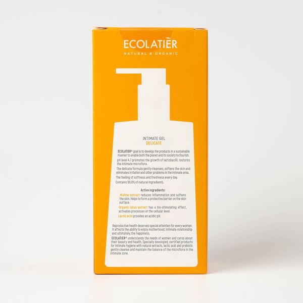 Dung dịch vệ sinh ECOLATIER Delicate dùng cho thời kỳ nhạy cảm 250ml