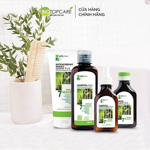 [HSD 07/2026] - Serum kích thích mọc tóc Elfa Pharm 7in1 chiết xuất 7 loại tinh dầu thảo dược 100ml