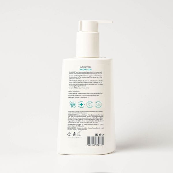 Dung dịch vệ sinh ECOLATIER Natural Care chăm sóc nhẹ nhàng 250ml