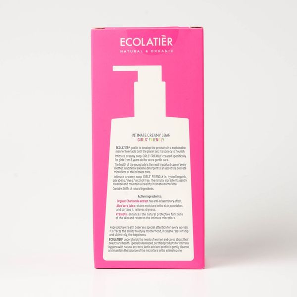 Dung dịch vệ sinh ECOLATIER Girls’ Friendly dành cho bé gái từ 3 tuổi trở lên 250ml