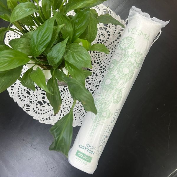 Bông tẩy trang Vesma 100% cotton 150 miếng