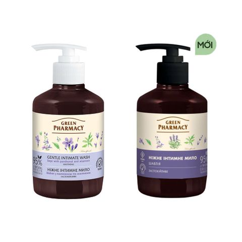 Dung dịch vệ sinh phụ nữ Green Pharmacy cây xô thơm 370ml