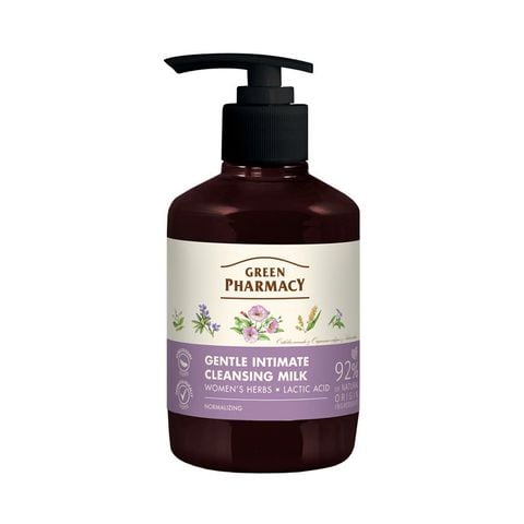 Dung Dịch Vệ Sinh Phụ Nữ Green Pharmacy Dạng Sữa Trung Hòa “Thảo Mộc” 370ml