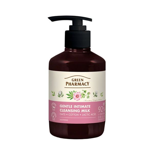 Dung Dịch Vệ Sinh Dạng Sữa Green Pharmacy Làm Dịu Da “Yến Mạch và Hạt Bông” 370ml