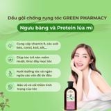 Dầu gội Green Pharmacy chống rụng tóc cây ngưu bàng và protein lúa mì 350ml