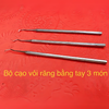 Bộ cạo vôi 3 món, dụng cụ nha khoa chuyên dụng, hỗ trợ vệ sinh răng miệng hiệu quả 