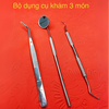  Bộ dụng cụ khám nha khoa 3 món, hỗ trợ kiểm tra và vệ sinh răng miệng, thiết kế tiện dụng 
