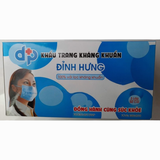  Khẩu trang (3-4 lớp) hộp 50 cái, màu trắng-xanh, thương hiệu Đỉnh Hưng Phát, sản xuất tại Việt Nam 