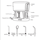  Máy tăm nước Water Jet Classic-WJ700, thiết bị chăm sóc răng miệng, sản xuất tại Trung Quốc 