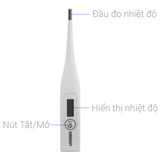  Nhiệt kế điện tử OMRON, đo nhiệt độ chính xác và tiện lợi, thương hiệu OMRON, sản xuất tại Trung Quốc 