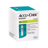  Que thử đường AC Instant, hộp 25 test, đo đường huyết chính xác và tiện lợi 