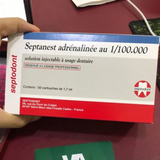  Thuốc tê Septanest 2%, hộp 50 ống, hiệu quả cao, thương hiệu Septodont, sản xuất tại Pháp 