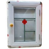  Tủ thuốc gia đình, tủ y tế nhôm kính 30 x 17 x 40 cm treo tường, nhỏ gọn, tiện lợi 