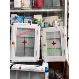  Tủ thuốc gia đình, tủ y tế nhôm kính 30 x 17 x 40 cm treo tường, nhỏ gọn, tiện lợi 