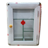  Tủ thuốc gia đình, tủ y tế nhôm kính 30 x 17 x 40 cm treo tường, nhỏ gọn, tiện lợi 