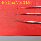  Bộ cạo vôi 3 món, dụng cụ nha khoa chuyên dụng, hỗ trợ vệ sinh răng miệng hiệu quả 