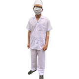  Áo Blouse (Blue) Bác Sĩ Tay Ngắn, Tay Dài Mỏng Nhẹ, Thoáng Mát, Thấm Hút Mồ Hôi Tốt Cho Nam 