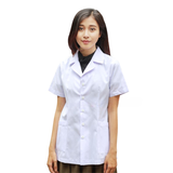  Áo Blouse (Blue) Bác Sĩ Tay Ngắn, Tay Dài Mỏng Nhẹ, Thoáng Mát, Thấm Hút Mồ Hôi Tốt Cho Nữ 